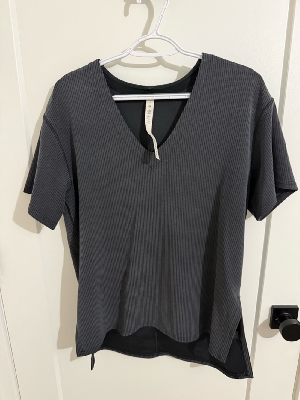 lululemon athletica Ribbed V-Neck Short Sleeve Top and pants to match